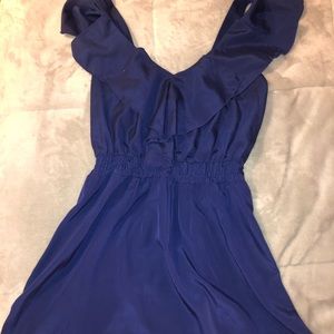 Blue midi dress
